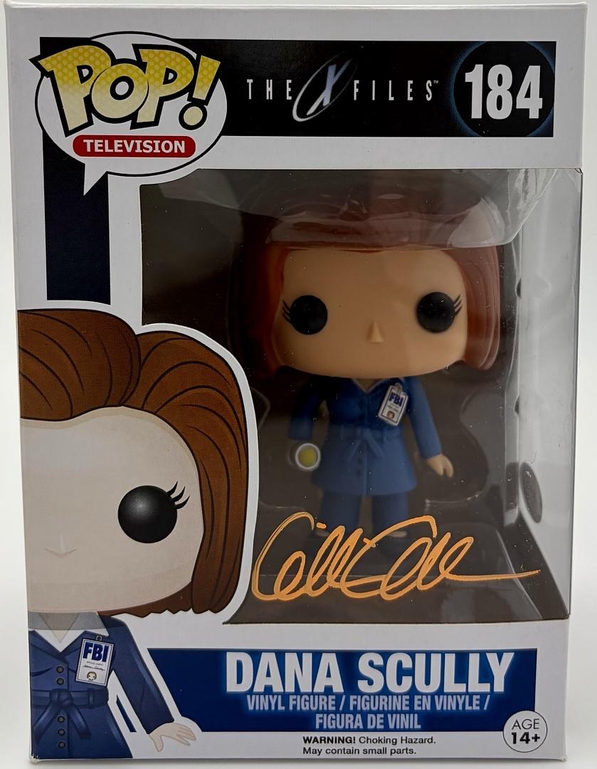 Gillian Anderson Signed Funko Pop #184 "Dana Scully" (X-Files) - JSA COA